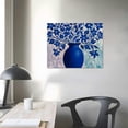 thumbnail image 4 of Orinice  Boho Abstract Wall Art Decor, Mid Century Modern Wall Prints Decor Unframed  Boho Blue Wall Poster Painting for Living Room Bedroom Kitchen Home Decor  20x16in, 4 of 6