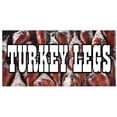 thumbnail image 1 of Turkey Legs Concession Decal Smoked Gril Leg Signs, 1 of 1