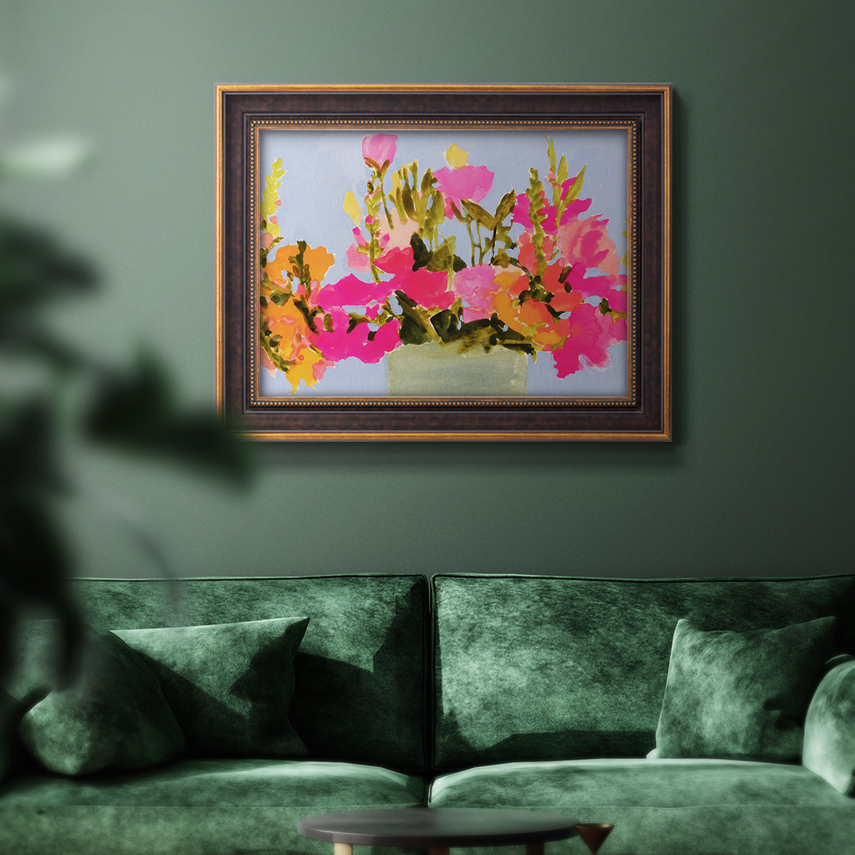 Saturated Spring Blooms I Premium Framed Canvas- Ready to Hang