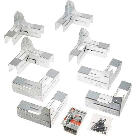 Simpson Strong-Tie Workbench & Shelving Kit – DIY Heavy-Duty Steel Brackets with Screws & Plans