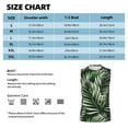 thumbnail image 6 of Bixox Men's Tropical Palm Leaves1 Printed Shirt Sleeveless Fitness Tank Top-X-Large, 6 of 7