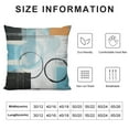 thumbnail image 5 of COMIO  Teal Blue Ombre Art Throw&nbsp;Pillow&nbsp;Covers Modern Retro Circular Geometry Circle Pillow&nbsp;Covers,Abstract Round Painting Graffiti Cushion&nbsp;Covers Gradient Grey Black, 5 of 5