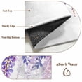 thumbnail image 6 of Round Area Rug 5 Ft, Wisteria Washable Non-Slip Circle Carpet for Living Room/Bedroom, Purple Flowers Butterflies Vintage Spring Low-Profile Runner Mats Collection Rugs for Indoor, 6 of 7