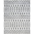 thumbnail image 3 of Bliss Rugs Transitional Geometric 5'3'' x 7'3'' White and Gray Polypropylene Indoor Area Rug, 5'3'' x 7'3'', 3 of 10