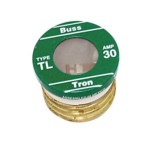 Bussman BP/TL-30 30 Amp Time Delay Plug Fuses 3 Count 