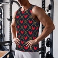 thumbnail image 5 of KLL Red Rooster Print Men's Muscle Gym Workout Stringer Tank Tops Bodybuilding Fitness T-Shirts Tank Tops Men-Large, 5 of 7