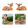 thumbnail image 5 of 2 PCS Garden Deer Statue, Sika Deer Sitting Figurines, Outdoor Animal Model Art Crafts for Patio, Lawn, and Spring Summer Festival Decorations, 5 of 9