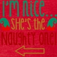 thumbnail image 3 of CafePress - Im Nice She's Naughty Elf Ha T Shirt - Mens Football Shirt, 3 of 4