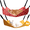 Yellow-Red, variant on Semfri 2Pcs Hanging Hammock for Cats Double-Sided Breathable Pet Cage Hammock for Cats, Ferrets, Puppies, Rabbits, And Small Animals - M, Strawberry Pattern