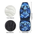 thumbnail image 5 of ZIATUBLE Ocean Turtle Car Seat Cover Protector Blue Floral Car Seat Covers Front Seats Only 2 Packs Auto Bucket Seat Cover for Women Car Decor Accessories Fit for Cars SUVs Sedan or Van, 5 of 7
