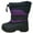 Purple/Black, variant on Snowkicks Cold Weather Kids Childrens Snow Boots Unisex Toddler/Little Kid/Big Kid MANY COLORS