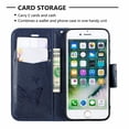 thumbnail image 2 of iPhone 8 Wallet Case, iPhone 7 Case, Dteck Embossed Butterfly Flip PU Leather Stand Card Slots Case Cover with Hand Strap For iPhone 8/ iPhone 7, Blue, 2 of 5