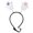 H, variant on Halloween Dog Headband, Adjustable Pet Costume Head ,Bopper Eyeball Ghost Pumpkin Bat Cat Devil Horn Party Headwear, for Small Medium Dogs Puppy Halloween Cosplay Photo Prop Decor,A