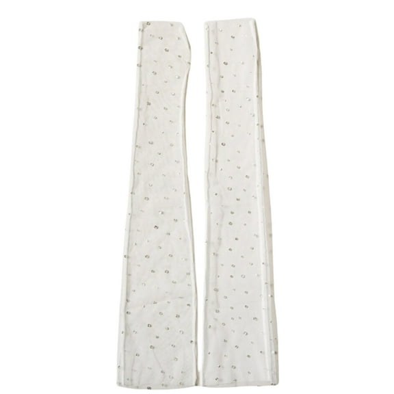 2pcs Mesh Dance Sleeves Elastic Evening Oversleeves Sunscreens Arm Sleeves