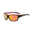 thumbnail image 1 of Gafas de sol polarizadas para hombre Minnieouse Protección UV400 Lentes Espejo rojo negro, 1 of 6