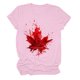 thumbnail image 5 of Camisas de Manga Corta para las Mujeres Impresión de Manga Corta Cuello Redondo, Camisa Casual de Poliéster para las Mujeres, Lavado de Manos, 5 of 6