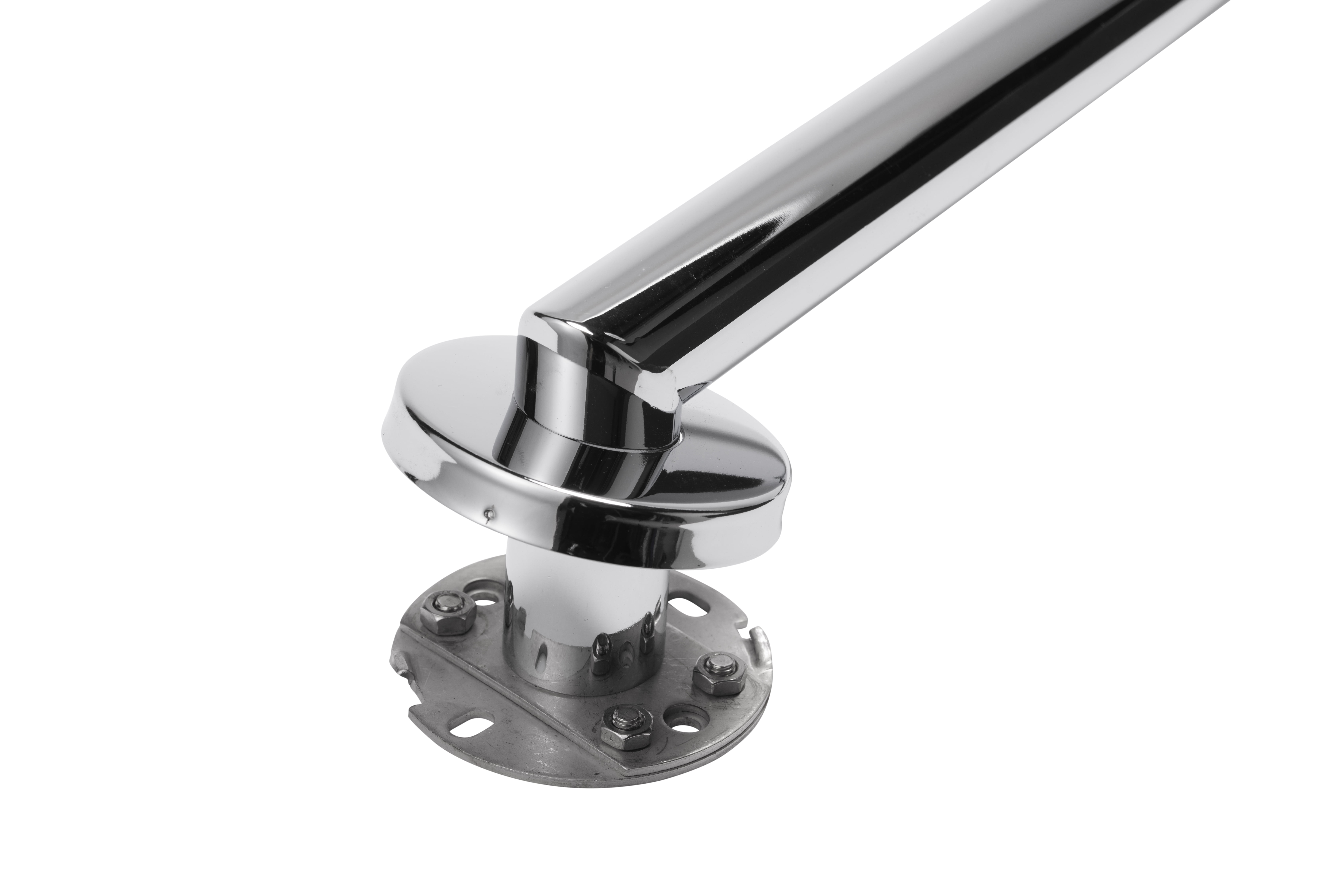 Croydex 23.62 in. Stainless Steel Angled Shower Grab Bar in Chrome