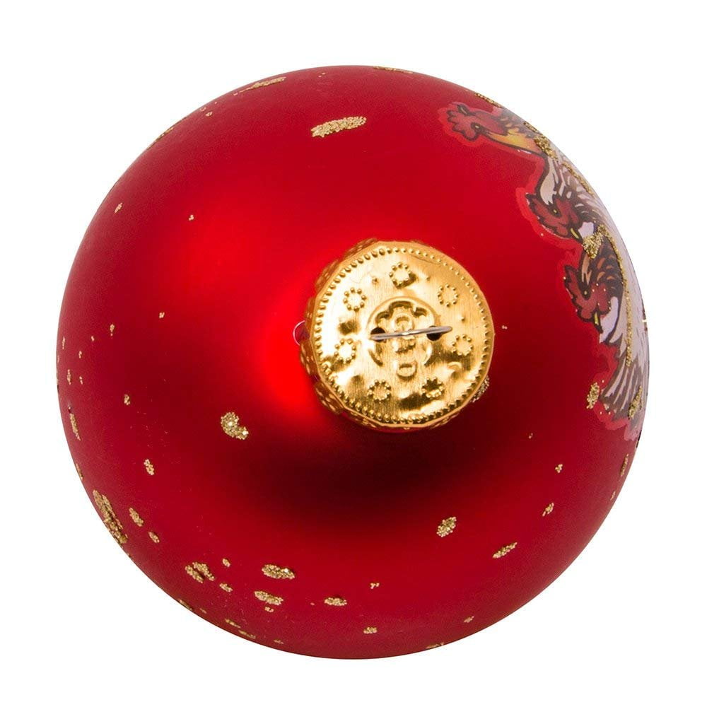 Kurt Adler 12-Piece 12-Days of Christmas Decorative Glass Balls