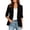 Black#015, variant on Womens Three Quarter Sleeve Blazer Jacket Single Button Open Front Lapel Collar Casual Tailored Outerwear, Gray