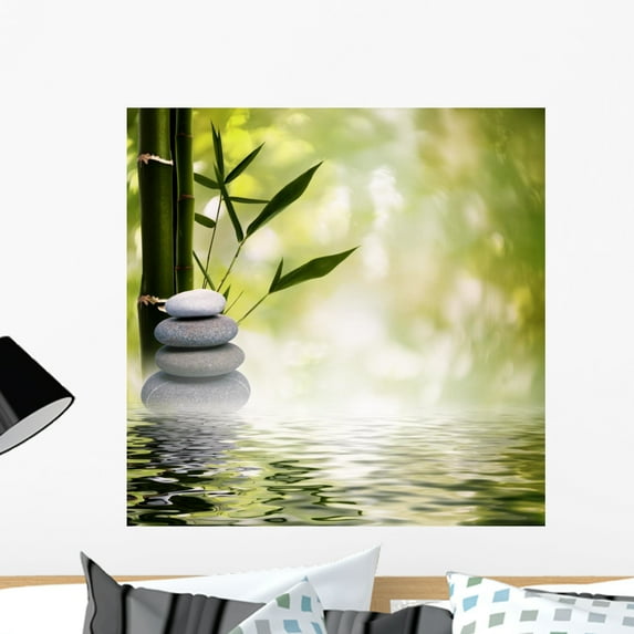 Abstract Asian Backgrounds Wall Mural Decal by Wallmonkeys Vinyl Peel and Stick Graphic (24 in H x 24 in W
