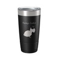 thumbnail image 1 of Bangs Lake Map Tumbler Travel Mug Insulated Laser Engraved Coffee Cup Illinois 20 oz Black, 1 of 5
