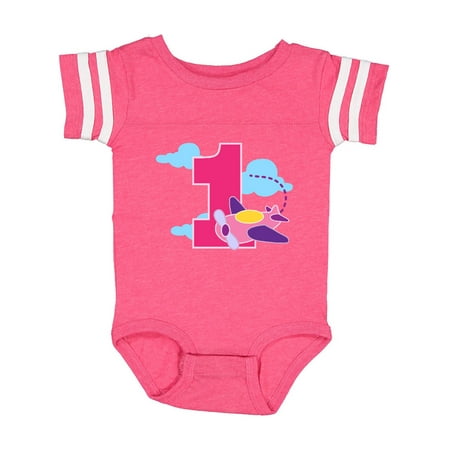 

Inktastic 1st Birthday Pilot Airplane Gift Baby Girl Bodysuit