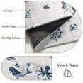 thumbnail image 6 of Large Area Rugs for Living Room Bedroom, Coastal Nautical 8'x10' Rug Washable Carpet Runner Indoor Outdoor, Summer Ocean Octopus Starfish Grey Wave Non Slip Floor Mats Rug for Kitchen, Patio, 6 of 8