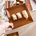 thumbnail image 4 of Assiette Multifonctionnelle Porte-Serviettes en Bois Assiette à Sushi(16.5X2cm), 4 of 7