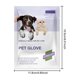 thumbnail image 3 of Guantes de baño extra gruesos para perros y gatos, sin enjuague, limpieza sin perfume, toallitas desodorizantes para el aseo, cuidado diario, apto para viajes, ingredientes suaves y seguros, masaje, 3 of 8