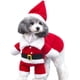 thumbnail image 4 of Disfraces navideños para mascotas Disfraz de perro con capa Disfraz de Papá Noel Sudaderas con capucha para perros Disfraces navideños para gatos (rojo, L) brillar  Electrónica, 4 of 5