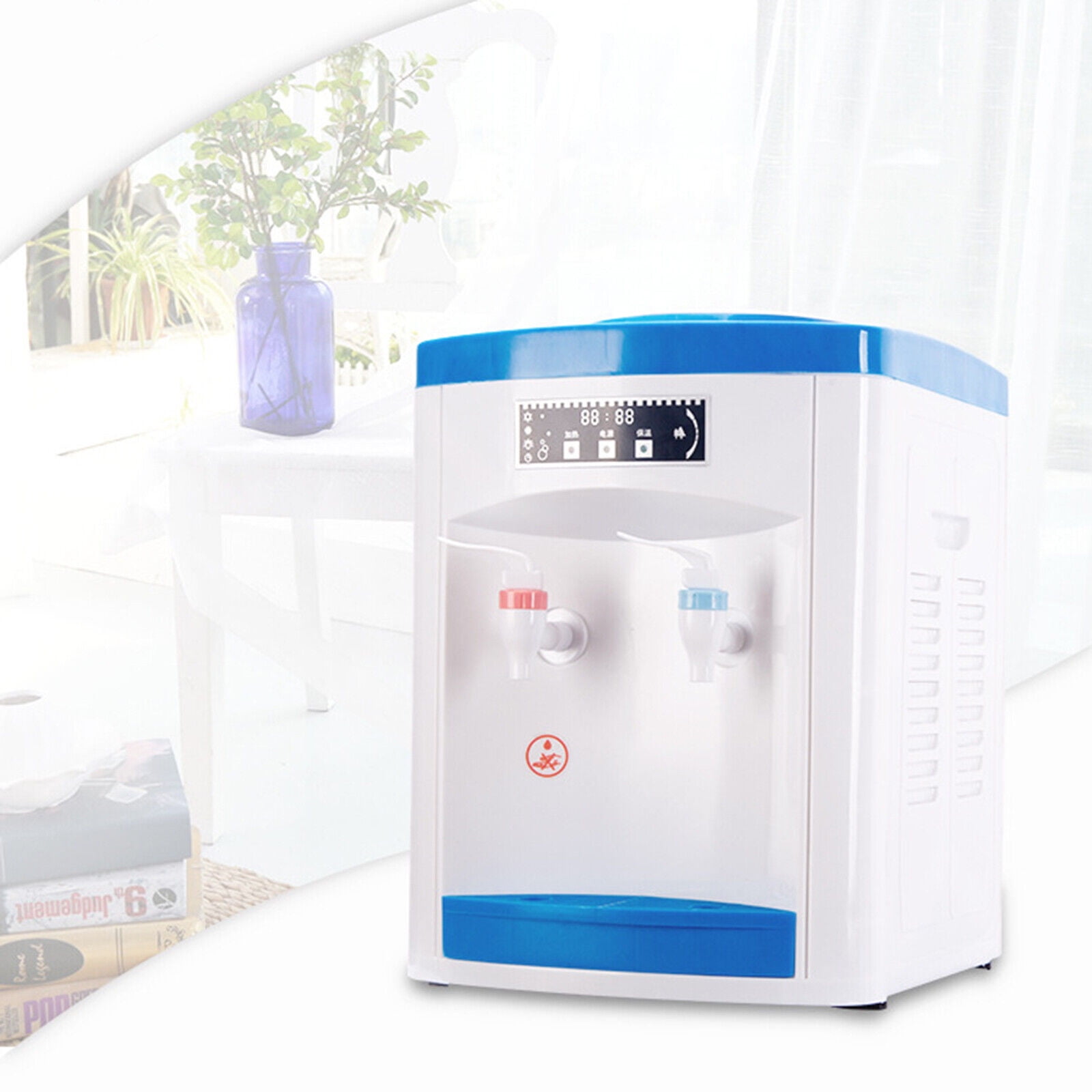 Miumaeov Desktop Electric Hot & Cold Water Dispenser 5Gallon Top Loading Drinking Machine