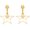 B1:Gold Star Earrings, variant on Star Dangle Earrings for Women Celestial Retro Five Pointed Pentagram Drop Jewelry Aesthetic Y2K Long Tassel Gold Finished Hanging Accessories Night Out Party Theme Costume Accessory