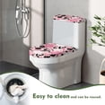 thumbnail image 5 of HELLHERO Comfortable and Practical for Modern Bathrooms, Universal Elastic Fabric Toilet Cover, Fits All Toilet Shapes, Stretch, 2 Piece Set, Happy Halloween, 5 of 8