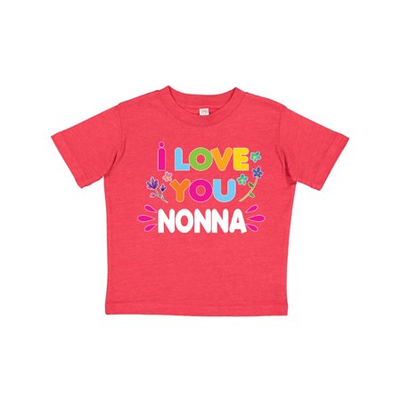 

Inktastic I Love You Nonna with Flowers Gift Toddler Toddler Girl T-Shirt