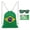 Brazil, variant on 2026 World Football American Flag Drawstring Bag, Glasses, Tattoos, Patriotic Flag Drawstring Backpack for Women Men, Light Sackpack String Cinch Bag for Sport Gym Party Props, Decoration