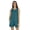 Teal Blue, variant on Bimba Solid Schiffli Top And Short Nightwear Set For Womens Casual 2pcs Sexy Lounge Sleepwear