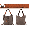 thumbnail image 3 of Bolso Para Mujer De Lona Impermeable Color Chocolate Malubero Malu1872, 3 of 4