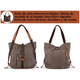 thumbnail image 3 of Bolso Para Mujer De Lona Impermeable Color Chocolate Malubero Malu1872, 3 of 4