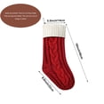 thumbnail image 2 of Home Decor Knitted Gift Bag Decorative Socks Pendant Color Matching Increase Stitching Twist 46cm Socks, 2 of 3
