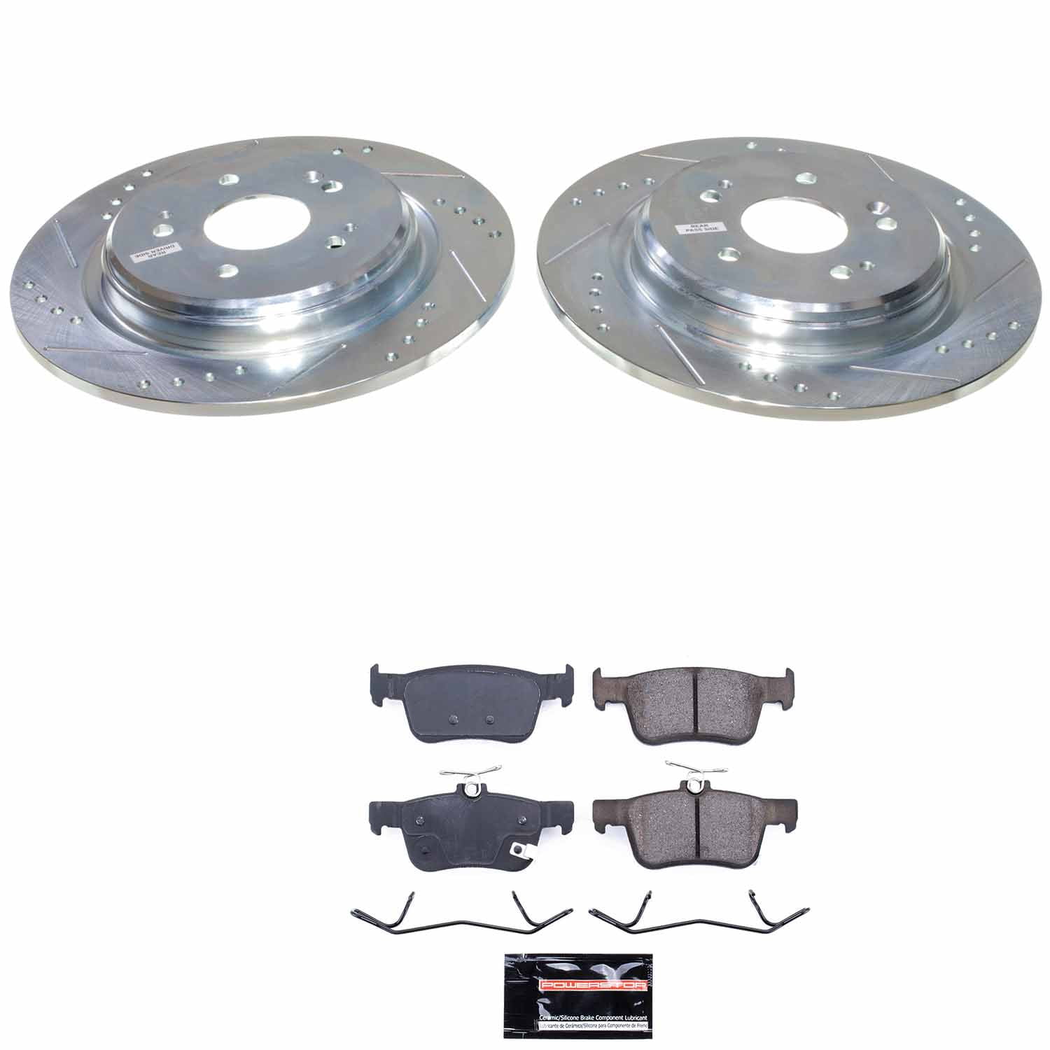 PowerStop Rear Z23 Evolution Sport Brake Pad and Rotor Kit for Acura RDX 2019-24, K9277