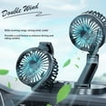 thumbnail image 4 of Ventilador de Coche, Ventilador de Refrigeración Portátil para Vehículo, Ventilador USB de Doble Cabezal, Rotacia de 360, Ventilador de Circulación de Aire, 4 of 7