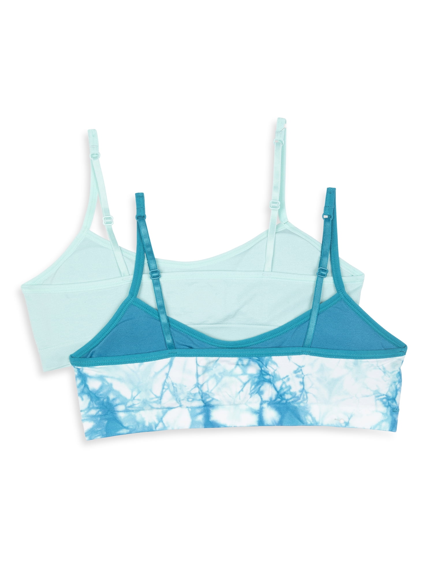 Hanes Girls Seamless Ruched Bra, 2-Pack, Sizes (S-XXL)