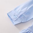 thumbnail image 6 of YUELONGHU Girls Fashion Dresses Toddler Girl Dresses 4T Back to School Spring/Summer Girls Blue Pleated Lace Dress in Children's Casual Style Lapel Shirt Dress 12-18 Months, 6 of 9