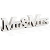 Mr and Mrs Mirror Letter Sign for Wedding Table Decoration, 16.5 X 1 X 4 inches