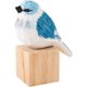 thumbnail image 1 of Figuras de pájaros de madera tallada y pintada a mano. Regalos para mejores amigos., 1 of 7
