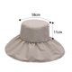 thumbnail image 2 of Sombrero De Cubo Moda Verano Playa Sombrero De Ala Ancha Viaje Empacable Caqui, 2 of 5