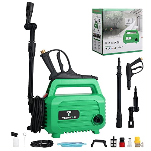 Tegatok Pressure Washer, Compact Power Washer Max 1800 Psi with