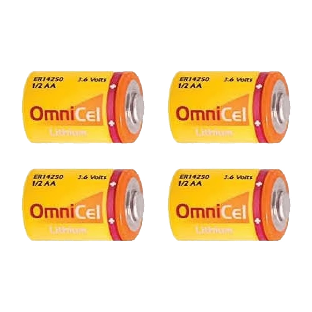 OmniCel 1/2 AA Size 3.6V Lithium Battery 4 Pack + FREE SHIPPING!