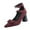 Wine, variant on Wensltd Women High Heels Dressy Versatile Spring and Summer Point Toe Thick Heeled Shoes for Women