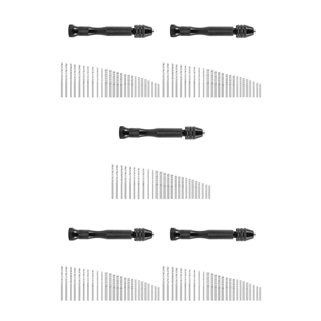 Eigraketly Micro brocas helicoidales multiusos, perforación Manual para carpintería, antideslizante con llavero de de plástico, tipo de tipo 13 5Conjunto